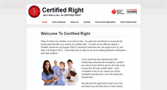 Desktop Screenshot of certifiedright.com